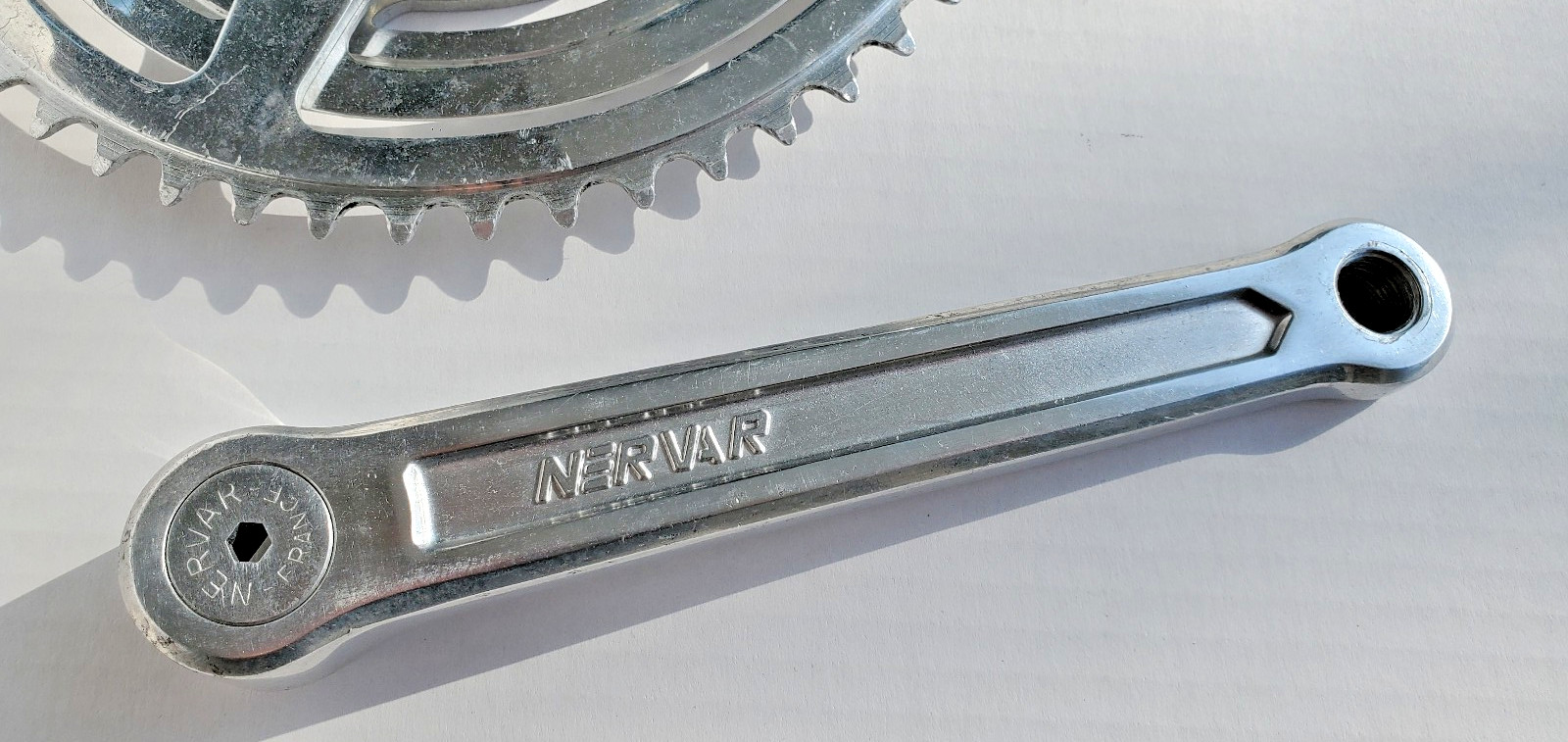 Vtg Nervar Bicycle Crank Set 54/40 BSA Stronglight Trek Motobecane Peugeot 70’s