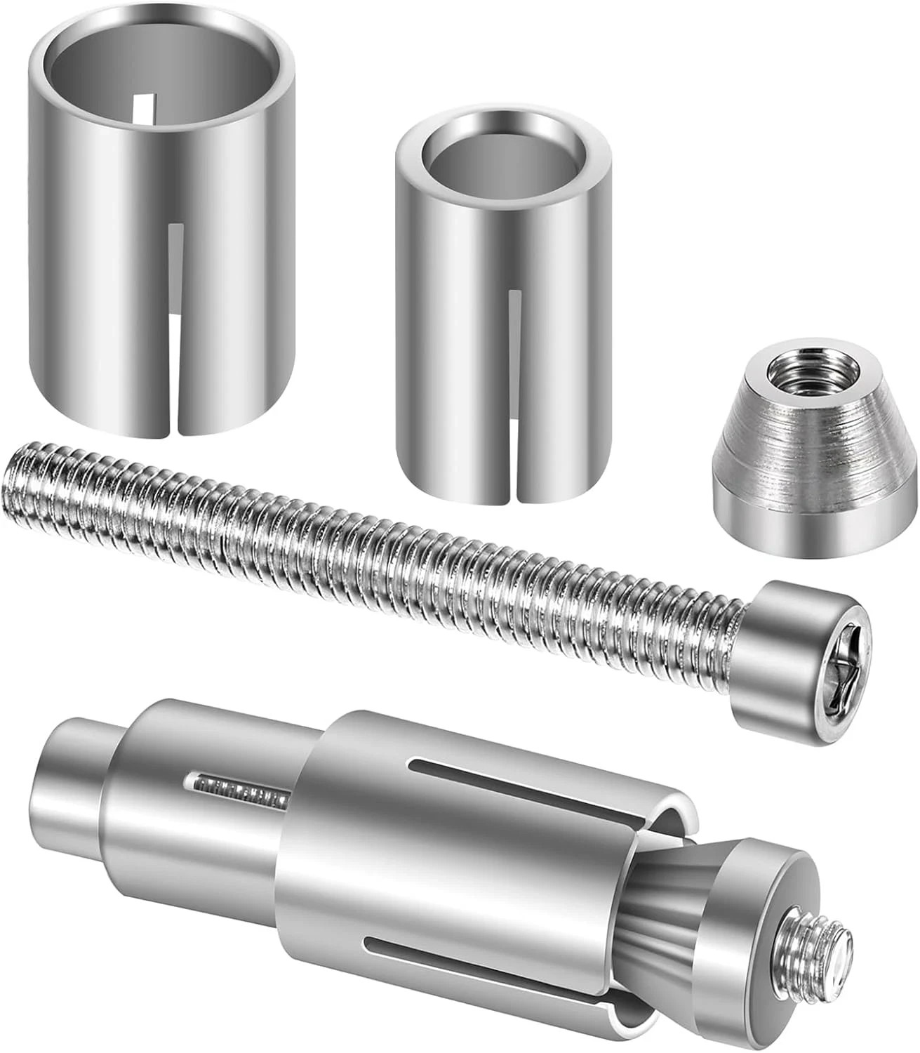 2 Pack Motorcycle Bar Ends Mounting Screw Set Universal 13Mm-24Mm Handlebar Expa