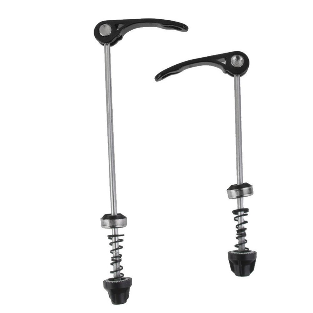 Pair of Quick Release for Wheel Hub Front and Rear Skewers Cycling Parts (Black)