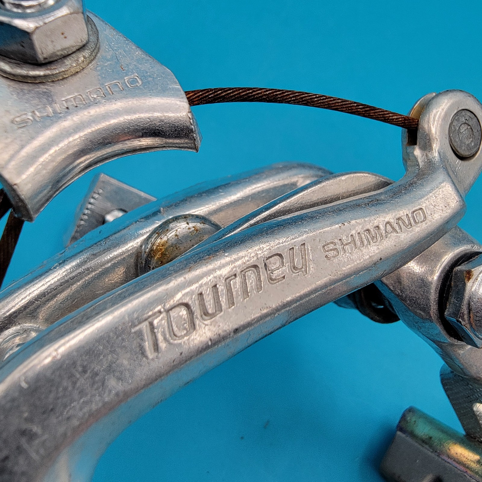 Vintage Shimano Tourney Center Pull Caliper Brake Set Road Bike Rim Brakes e4