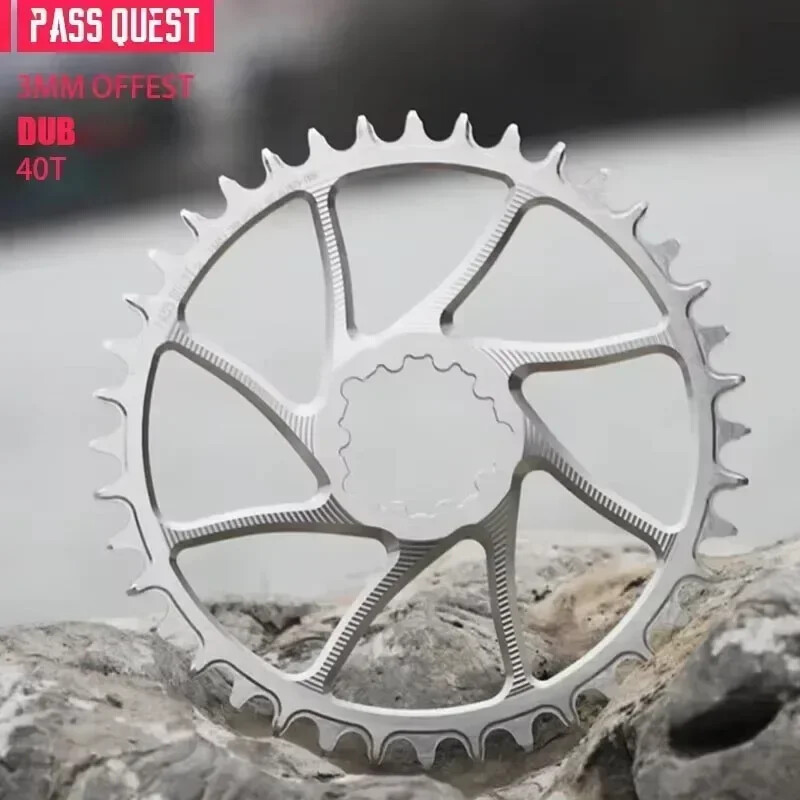 3mm Offset Chainring 40-54T Narrow Wide Teeth Bike Chainwheel 9/10/11/12 Speed