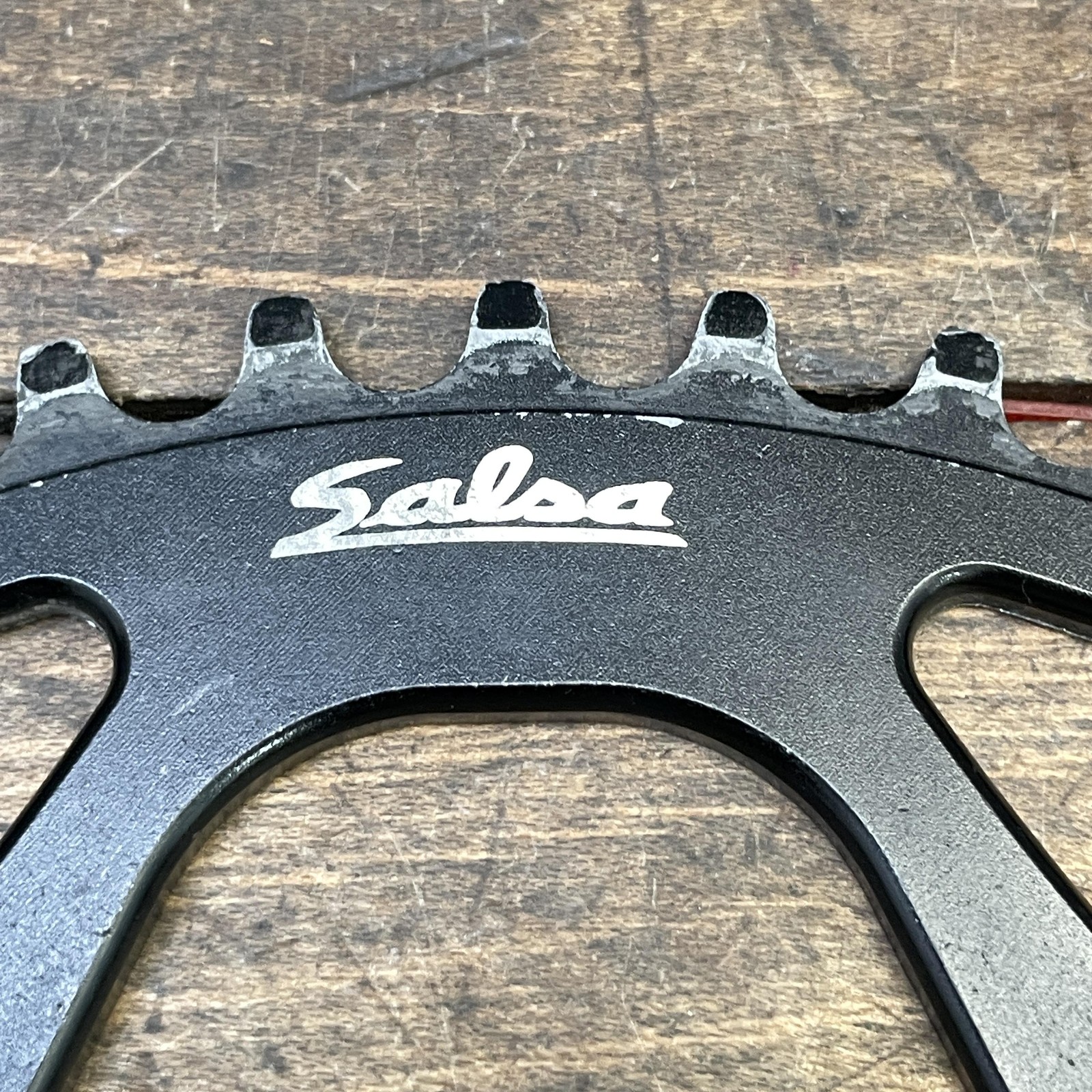 Salsa 48T Chainring 104 BCD 4-Arm Black 7075-T6 Aluminum MTB Bike 48 Tooth