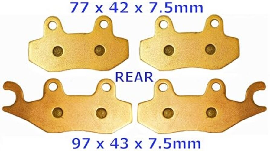 Sintered Brake Pads for Yamaha Sintered Copper (Max Lifetime & Stopping Power)
