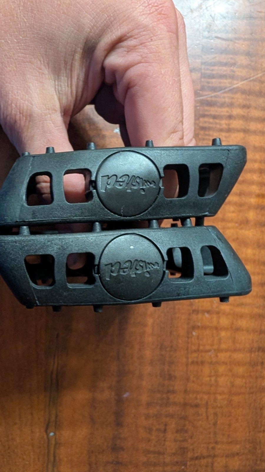 Odyssey Twisted PC Pedals – Platform, Composite/Plastic, 1/2″, Black