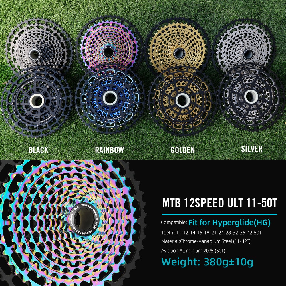 SPEDAO 12S MTB Cassette 10-52T 10-50T 11-50T XD HG Freewheel Lightweight CNC