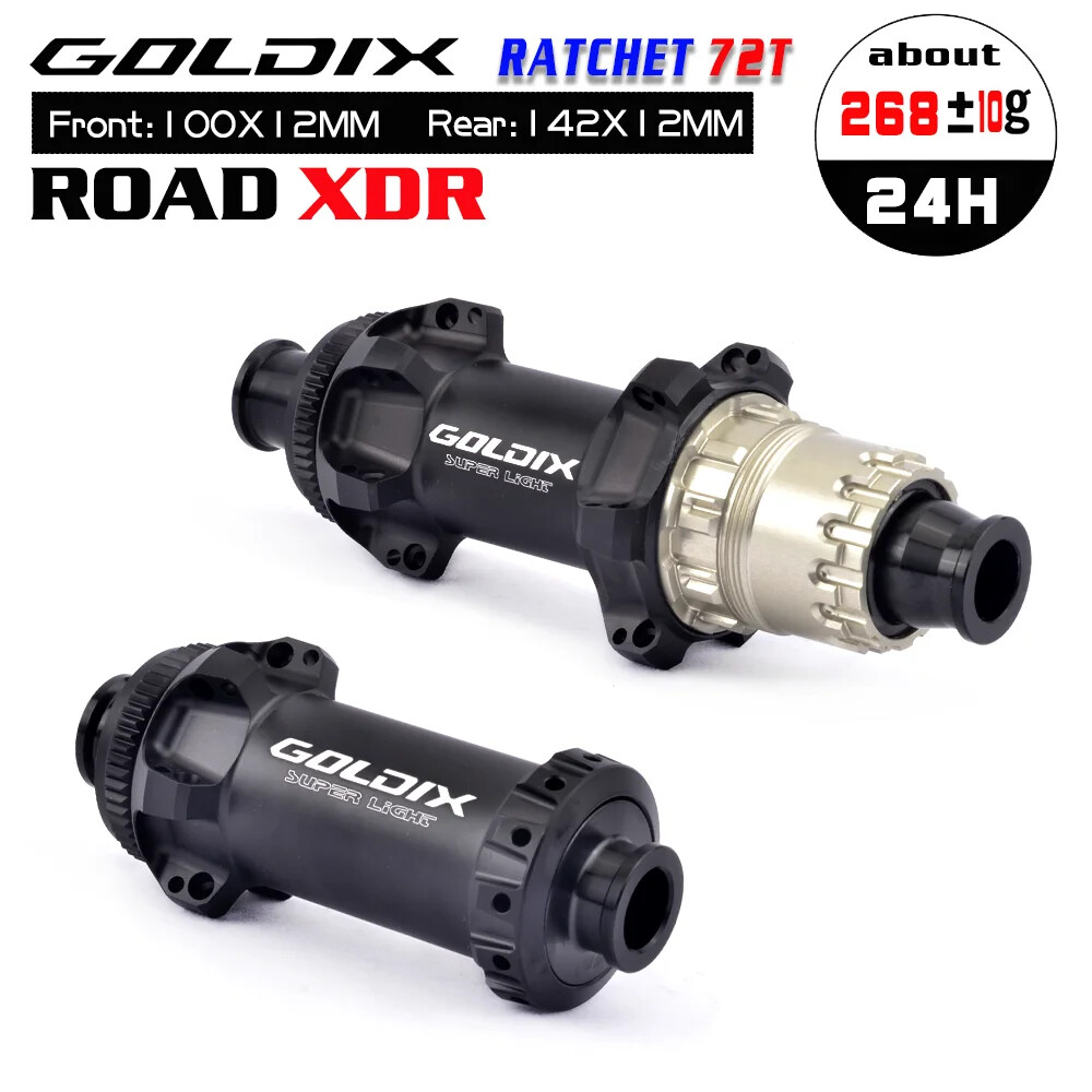 Road Bike Hub Center Lock Disc Straight Pull 24H Ratchet 72T Hub for 11 12 Speed