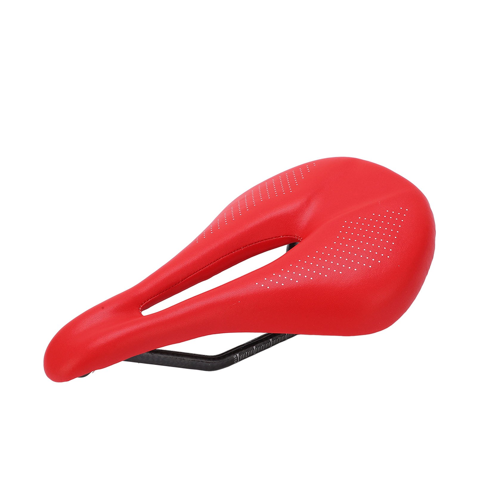 White Saddle Replacement Comfortable Hollow 3K Carbon Fiber + Leather