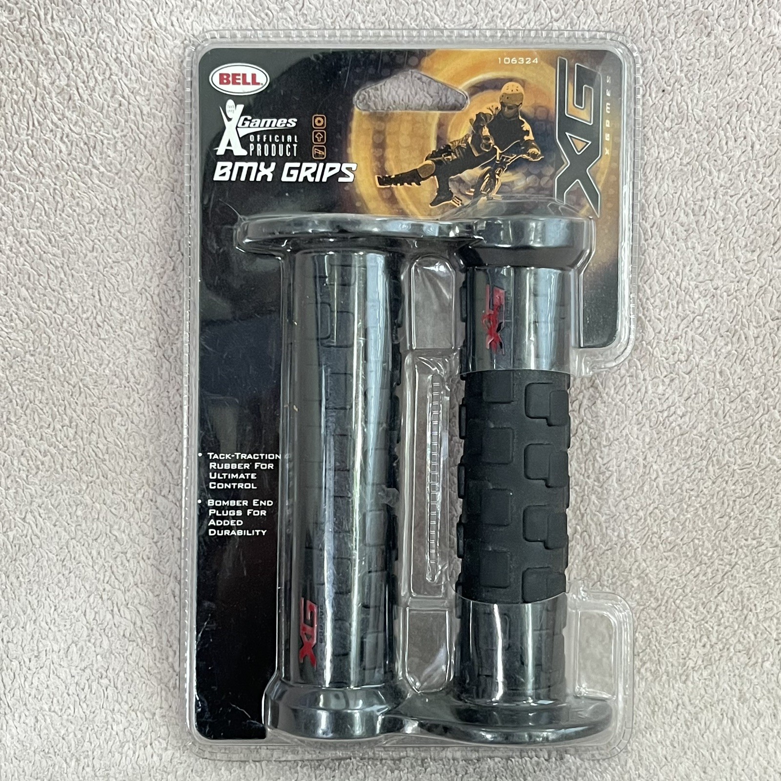 NEW X-Games BMX Bike Handlebar Grips-Black-Bell Sports-Athletic -Outdoors-Biking
