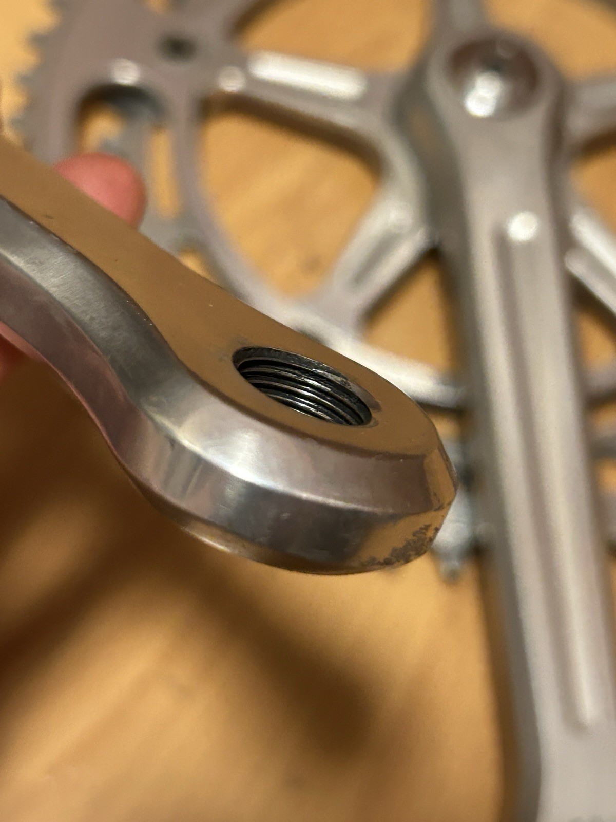 Vintage Campagnolo Super Record 170 Crankset 1049/A Double 52 42 Square Taper