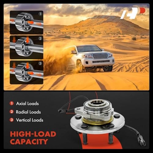 Front Wheel Bearing and Hub Assembly with ABS & 5-Lug Compatible with Dodge