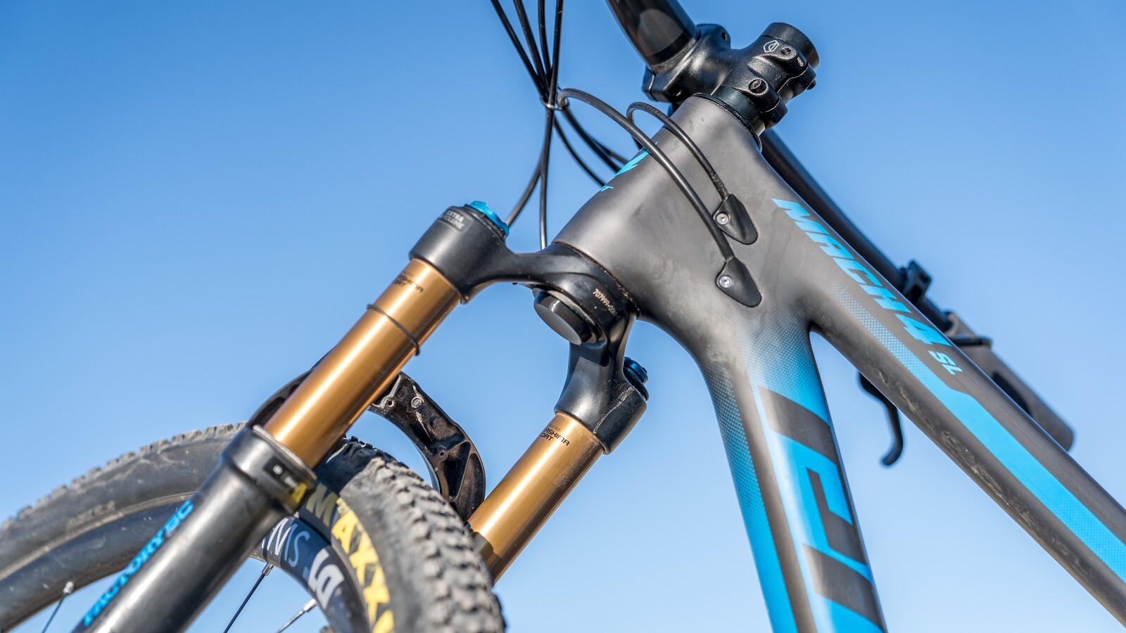 Stealth Tag Fox 36 Fork- Smallest AirTag mountain bike holder to track a bike