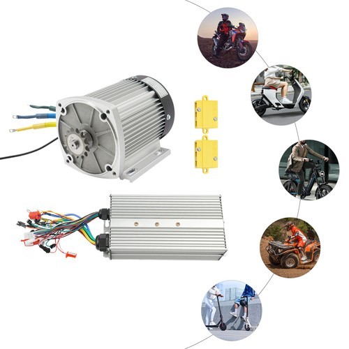 1500W 60V Electric Motorcycle Motor Kit High Speed E-Bike Motor Kit w/Controller