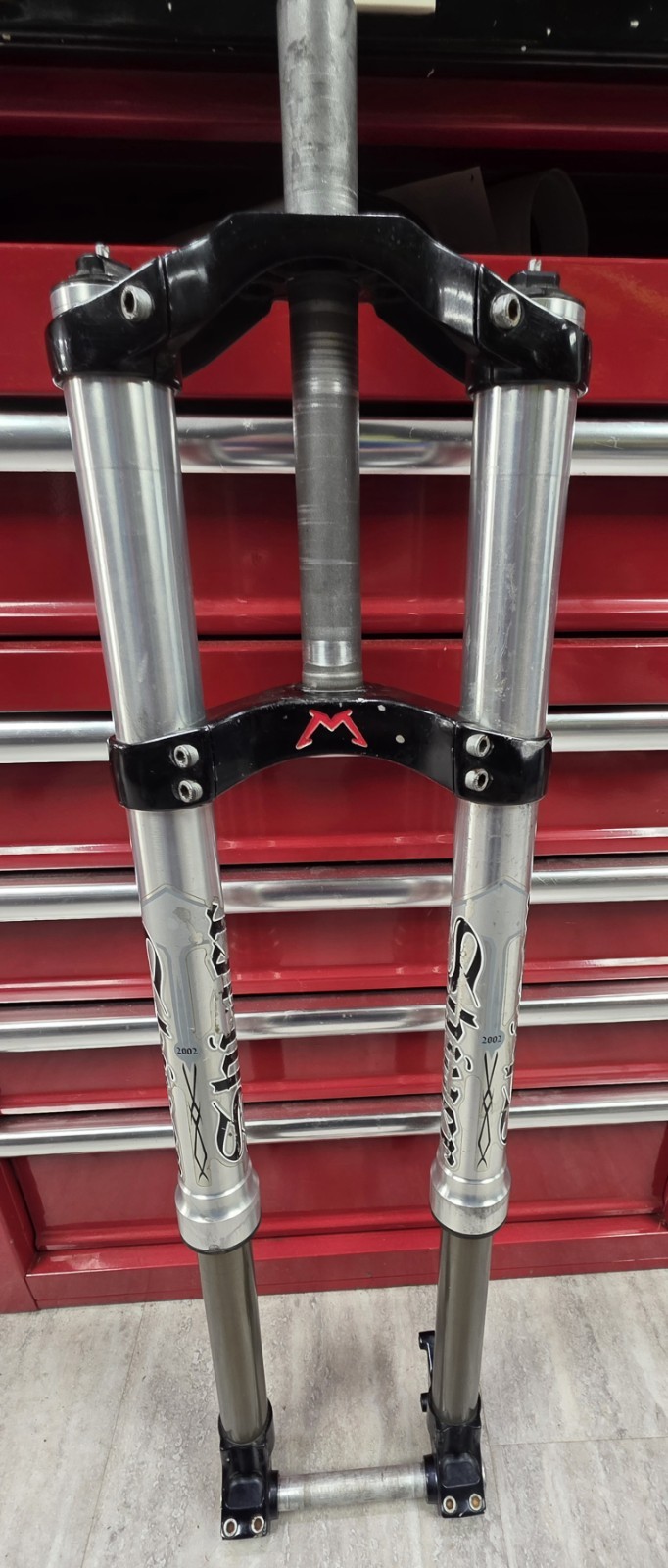 2002 Marzocchi Shiver DC Downhill DH Fork Vintage 26″ Wheel