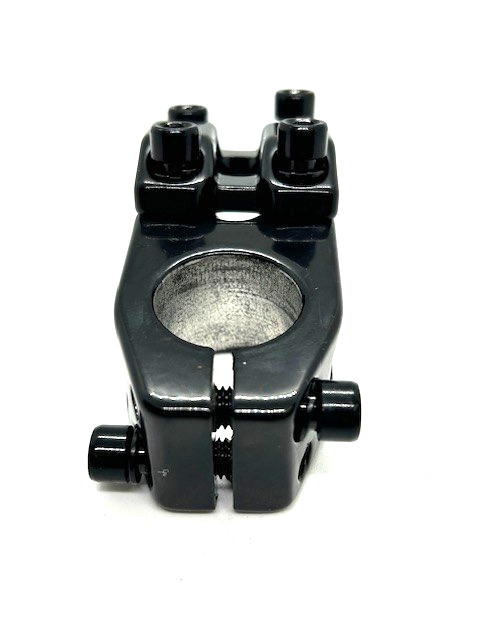 Aluminum 4 Bolt BMX Cruiser Bike Stem 1 1/8in Threadless Black 22mm Clamp