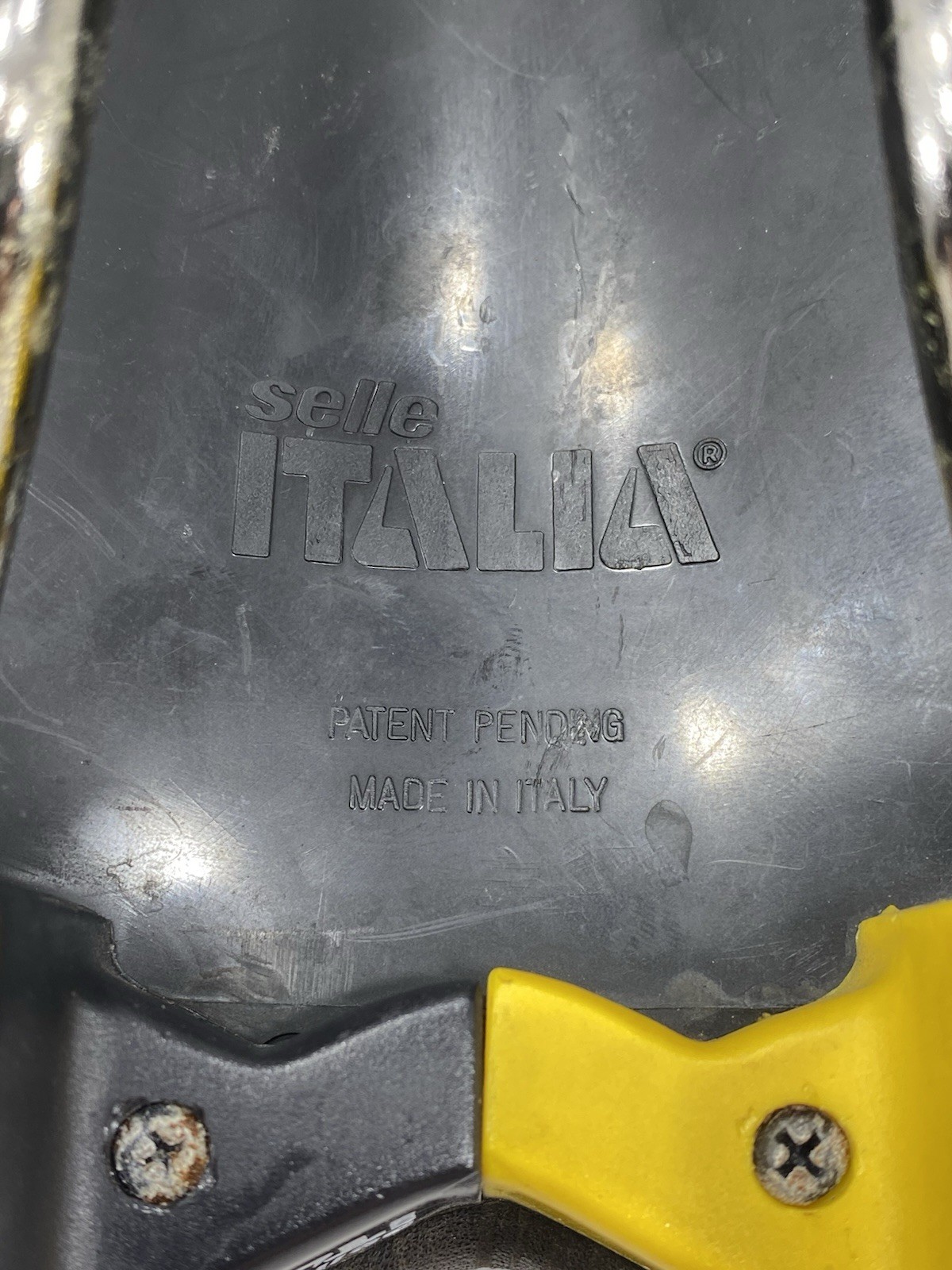 Vintage Selle Italia Turbo Matic Saddle Yellow Turbomatic Seat 1990s Pat Pend OG