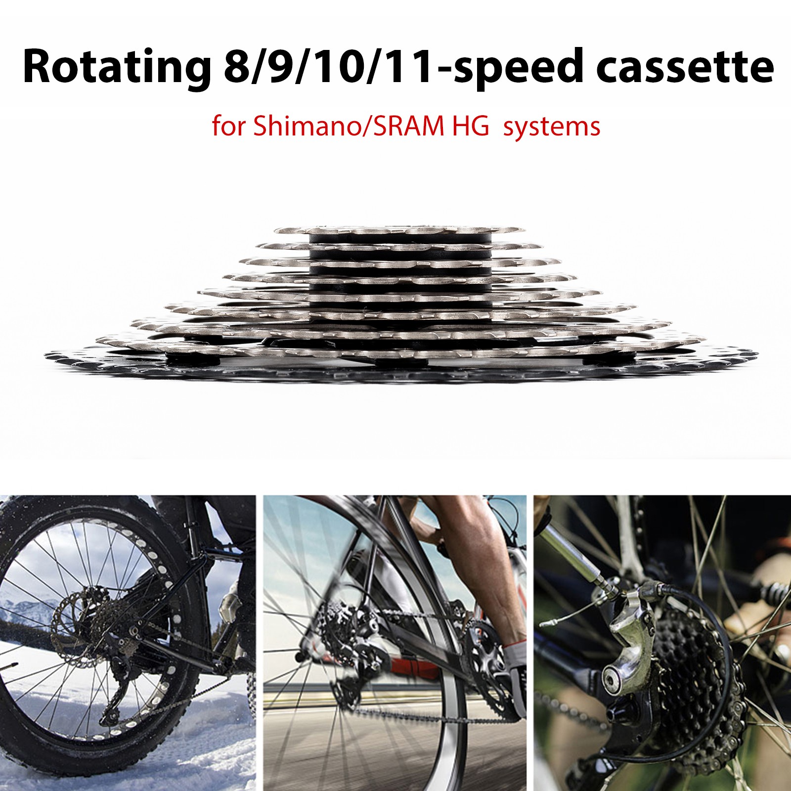 8/9/10/11S 11-13/25/28/32/34T Road/MTB/BMX Bike Cassette for Shimano SRAM HG Cog