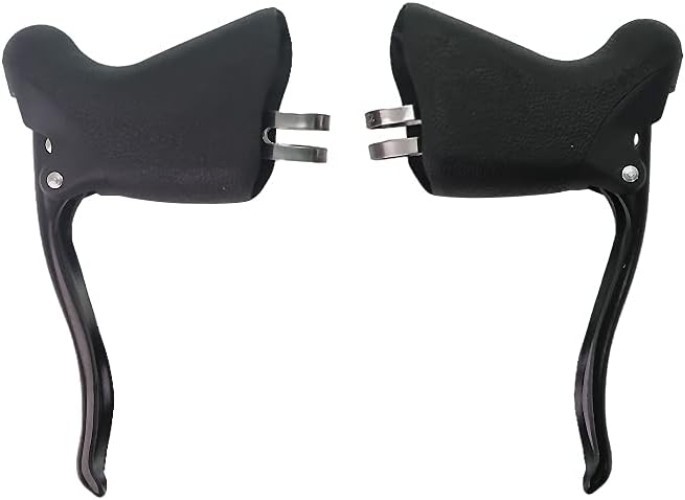 Classic Black Brake Levers Set for Road Bikes – Ergonomic & Lightweight