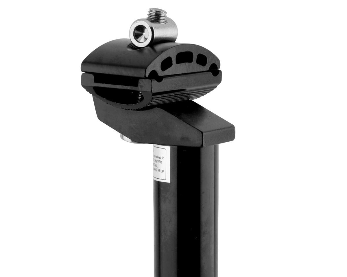 MCS ALLOY MICRO-ADJUST 25.4mm x 350mm SMOOTH SEATPOST BLACK