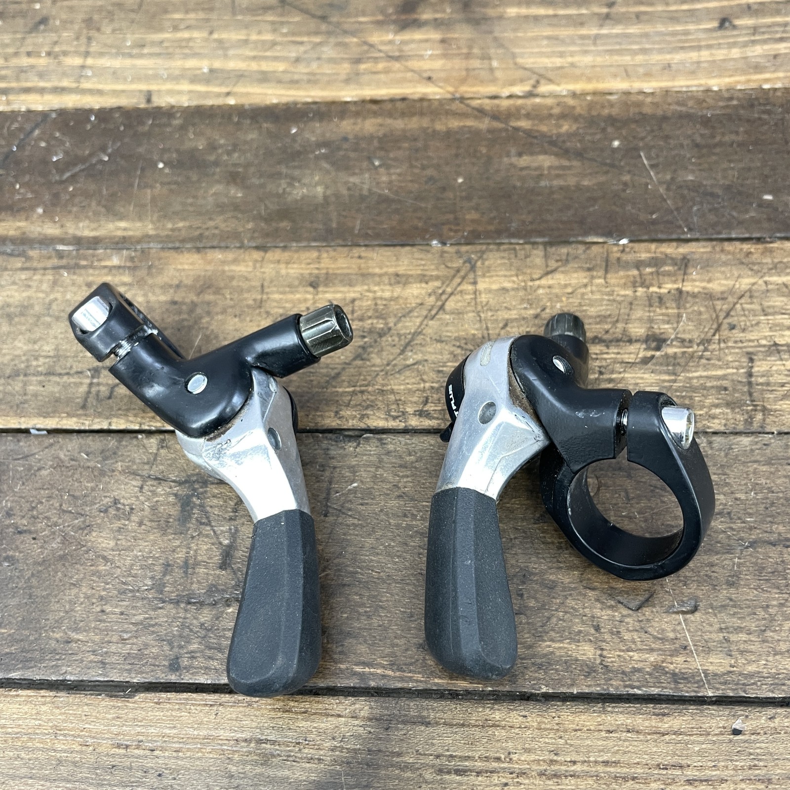 Vintage Suntour XC Expert Black Thumb Shifter Set 3x8s Microdrive 90s MTB Japan
