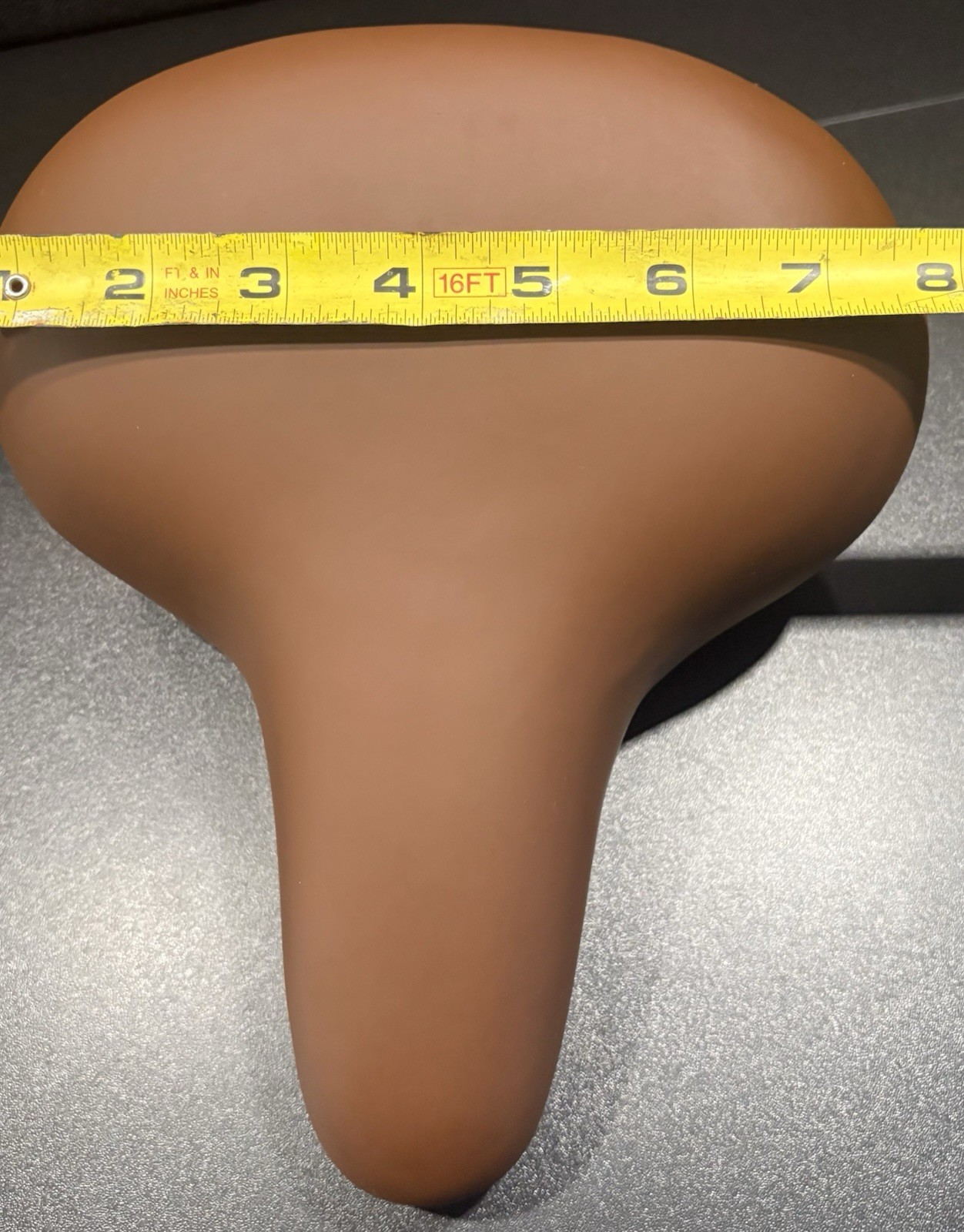 Cruiser Bicycle seat 9.5” long X 8” wide brown Brand New Free Shipping Included