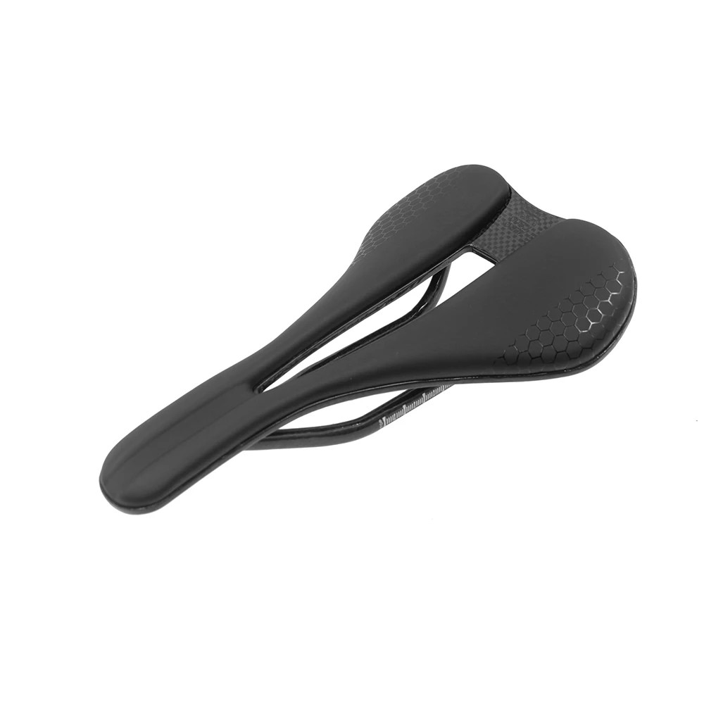 Full Carbon Fiber Leather Saddle 245*140mm MTB Road Race Bicycle Seat Cushion