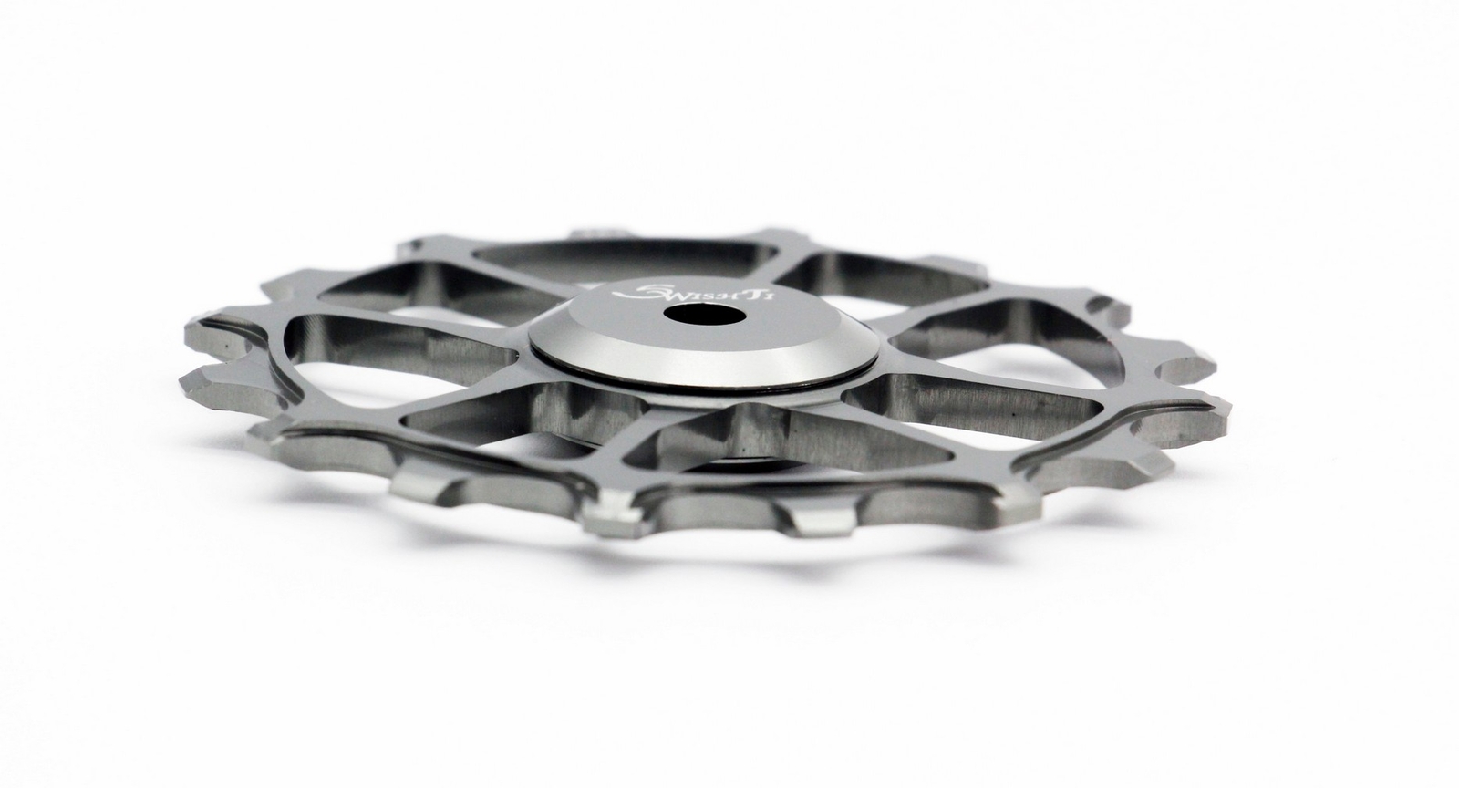 Swishti Narrow-Wide Bike Oversized Fully-CNC Derailleur Pulley 16T Gray