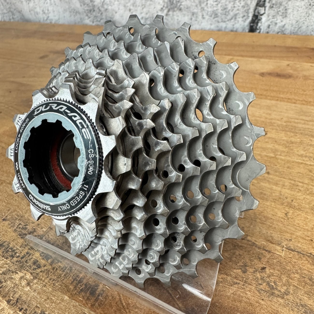 Typical Wear Shimano Dura Ace CS-9000 11-28t 11-Speed Bike Cassette 197g