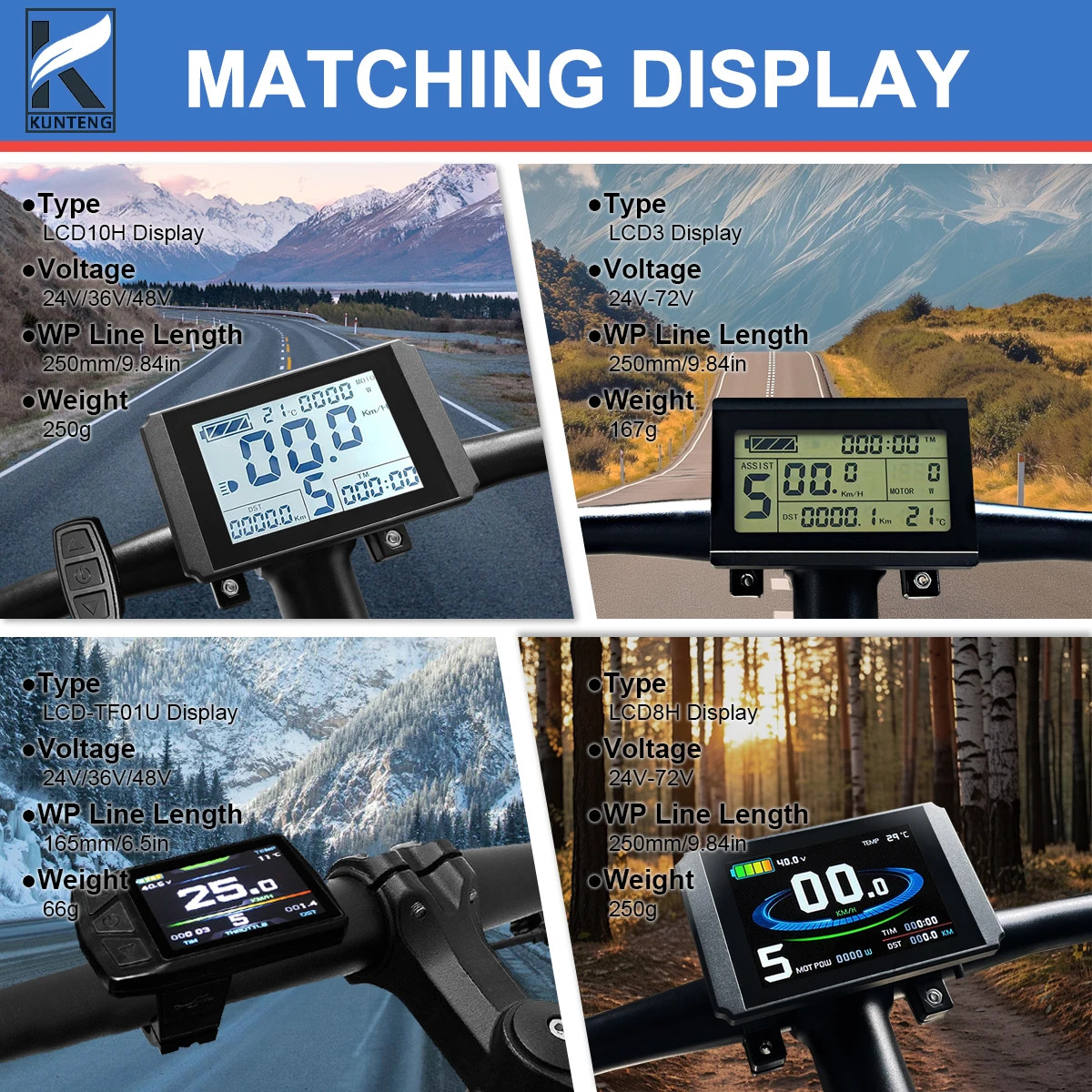 36V/48V 15-30A Waterproof Controller for Electric Bike with Light Function