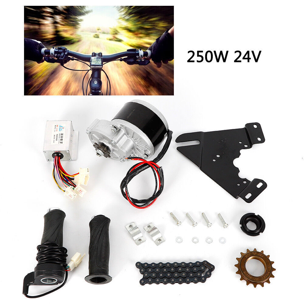 Electric Bicycle Motor Conversion Chain Kit 24V 250W For 16in-28in Wheel E-bike
