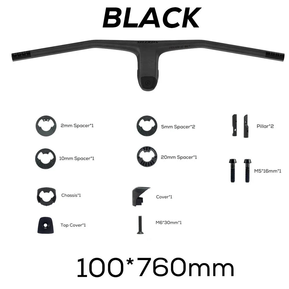 740MM Carbon MTB Bicycle Integated Handlebar Handlebar FRASER IC SL WC -20°