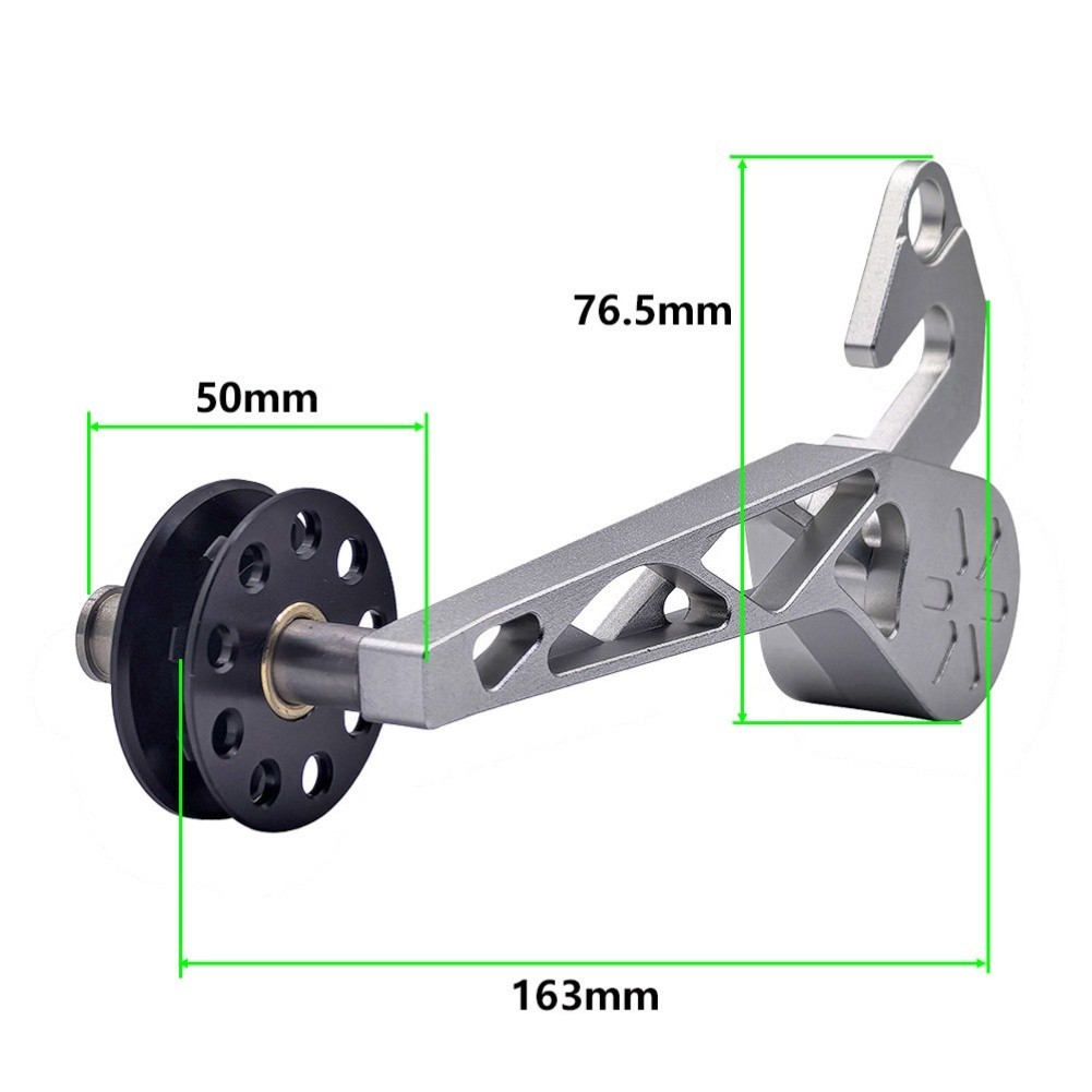 Black or Silver Aluminum Chain Tensioner for Brompton PLine 5/6/7 Speed
