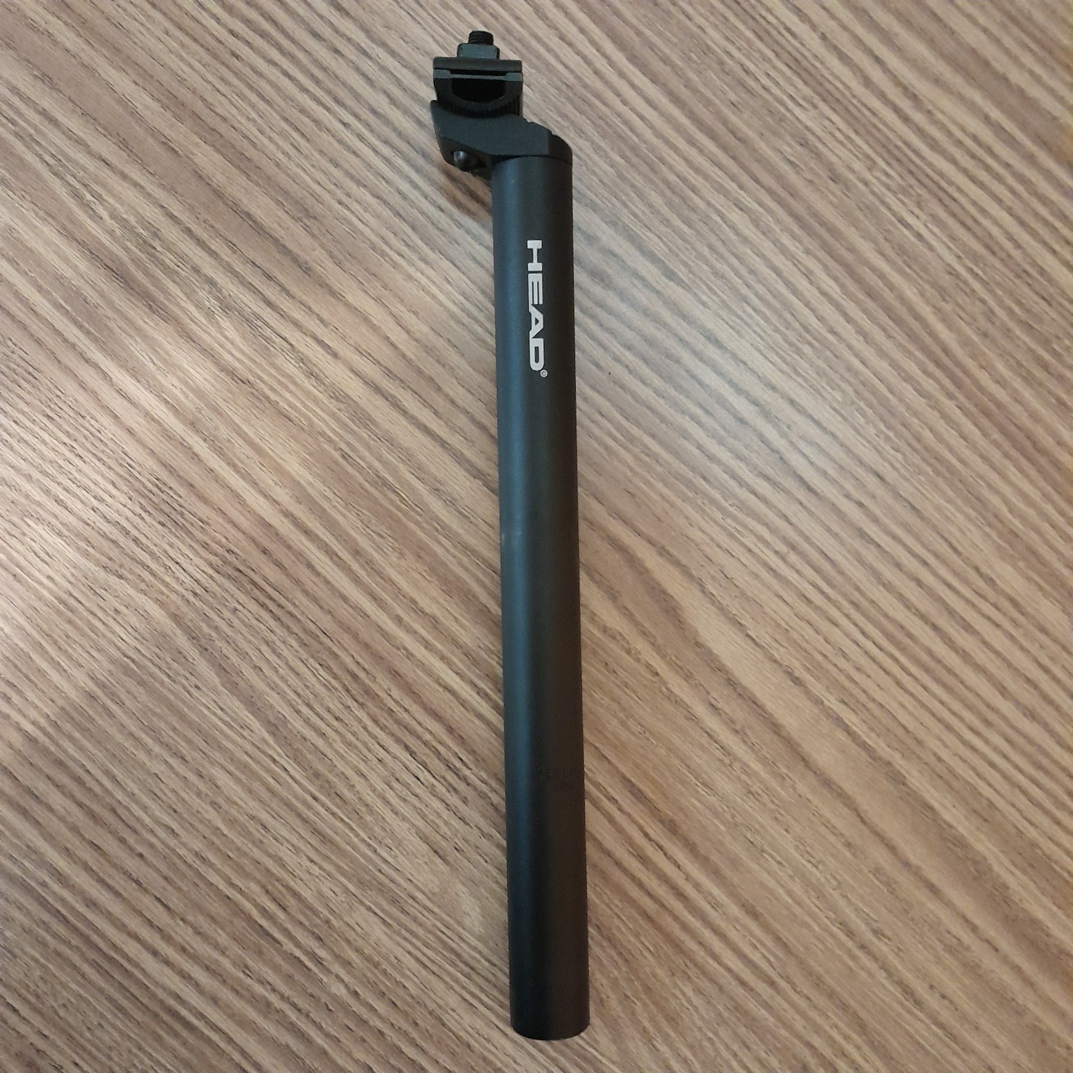 Head Brand Setback Seatpost 350mm Length 30.6mm Diameter 15mm of Setback Black
