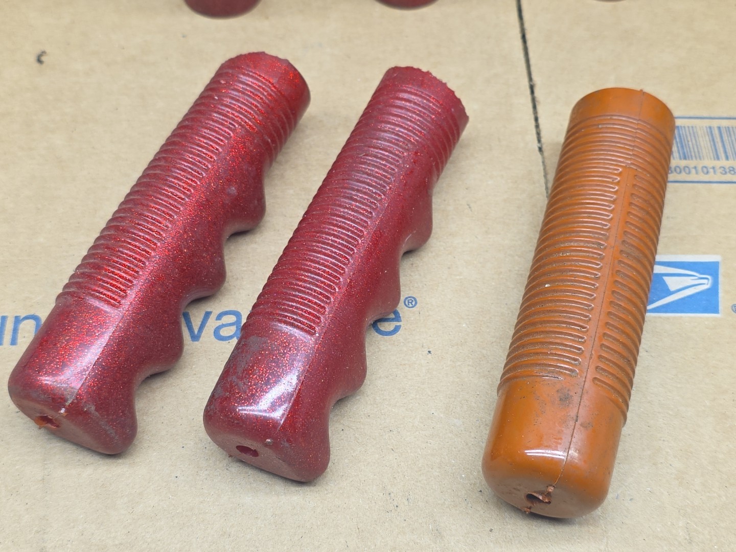Vintage Glitter Bike Bicycle Handelbar Grips. Free Shipping.