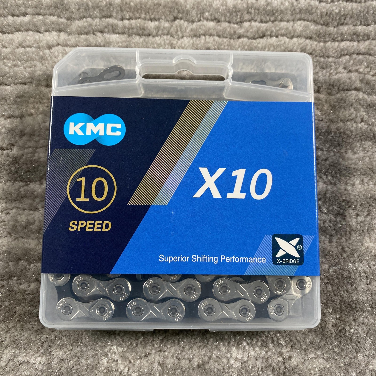 KMC X10 Bike Chain 10 Speed 116 Links Silver Road MTB Trekking Bicycle