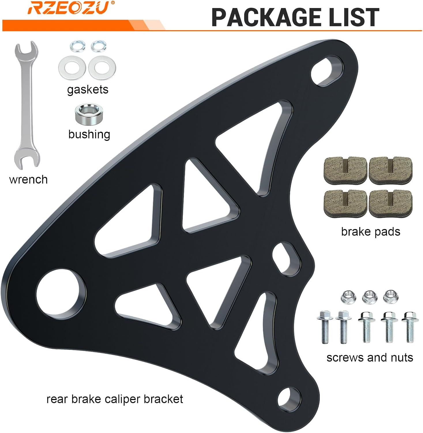 Mini Bike Hydraulic Brake Caliper Bracket Kit Replacement for Monster Mega Mo…