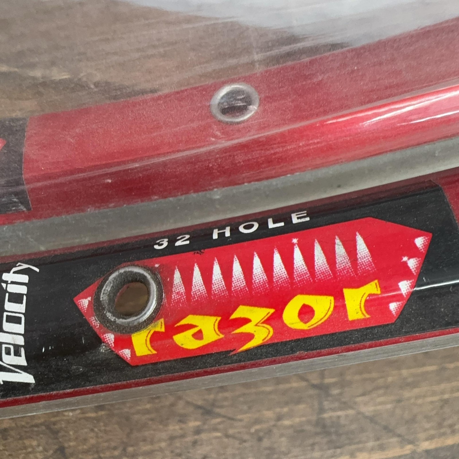 Velocity Razor 700c Rim Set 28H 32H Red Clincher Road Alloy Presta Australia