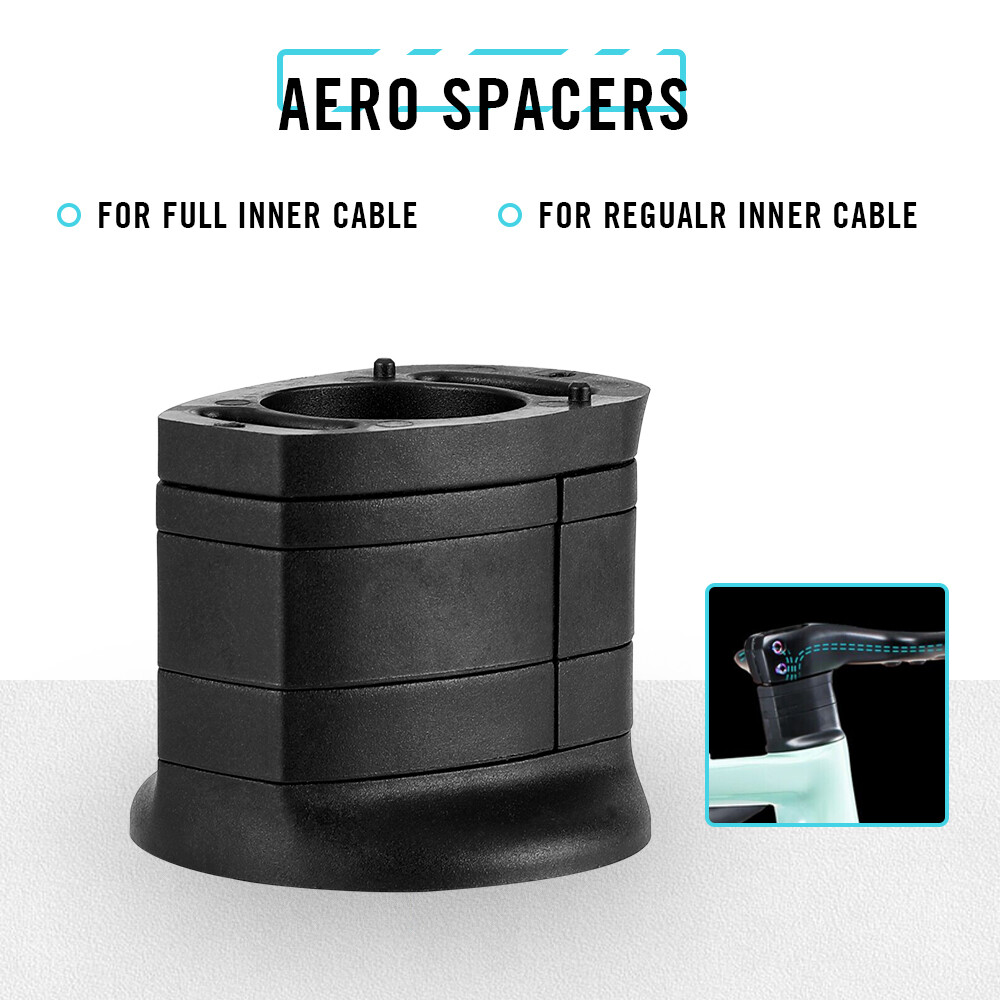 Aero Spacers for Integrated Road Handlebar – Fits 28.6mm (1-1/8″)