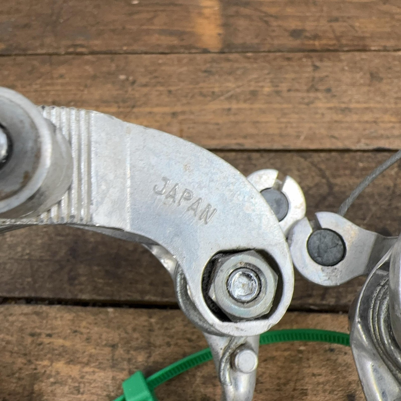 Vintage Dia-Compe Center Pull Caliper Brakes Set Drop Forged Silver 70s Japan