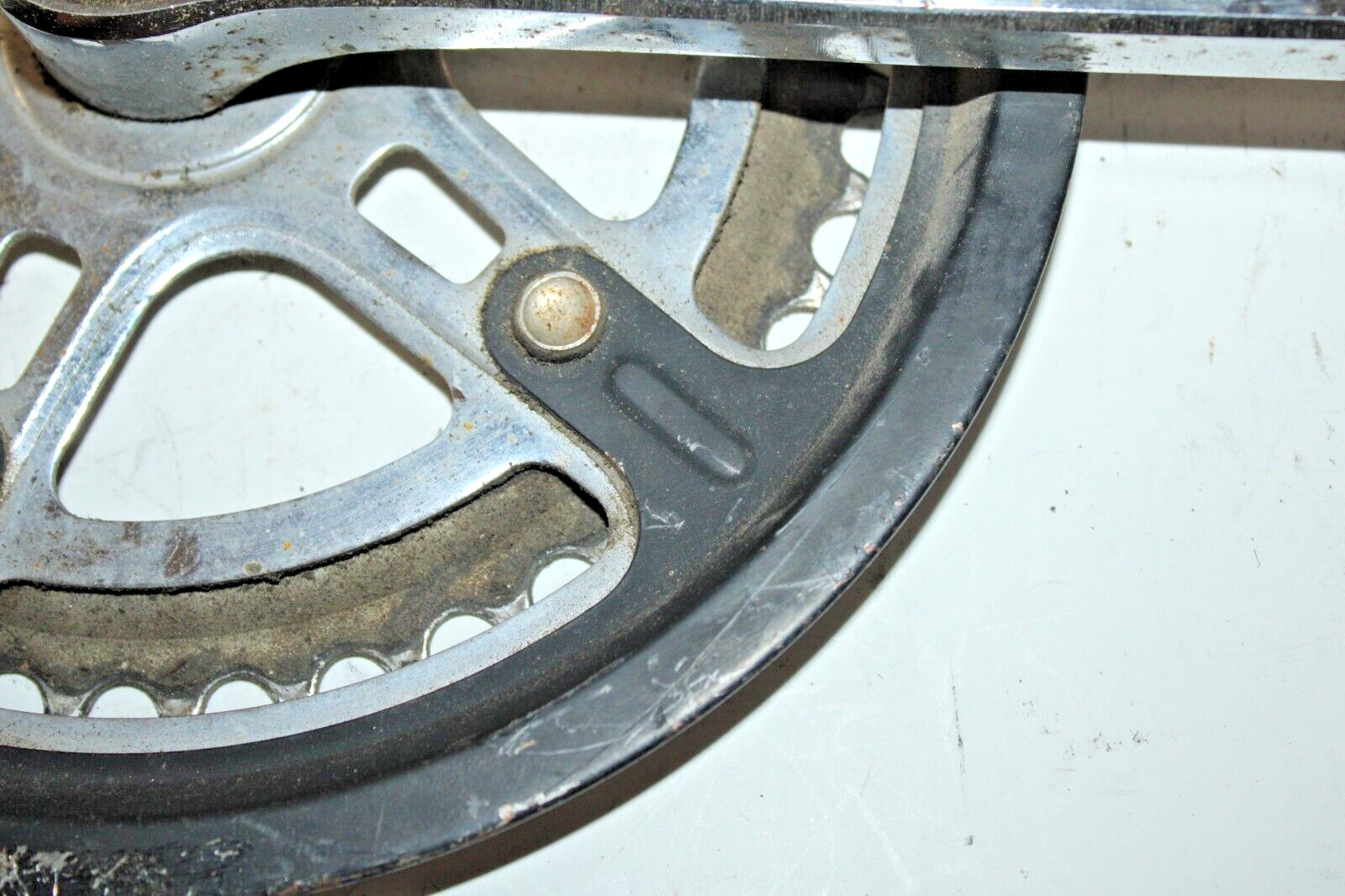 Vintatge Drive Crank Arm Silver 170mm 48/40T BCD112 Steel Touring USA Shipper