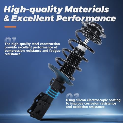 Pair Rear Complete Struts Assembly Compatible 2x Rear Struts 2002-2008 RWD