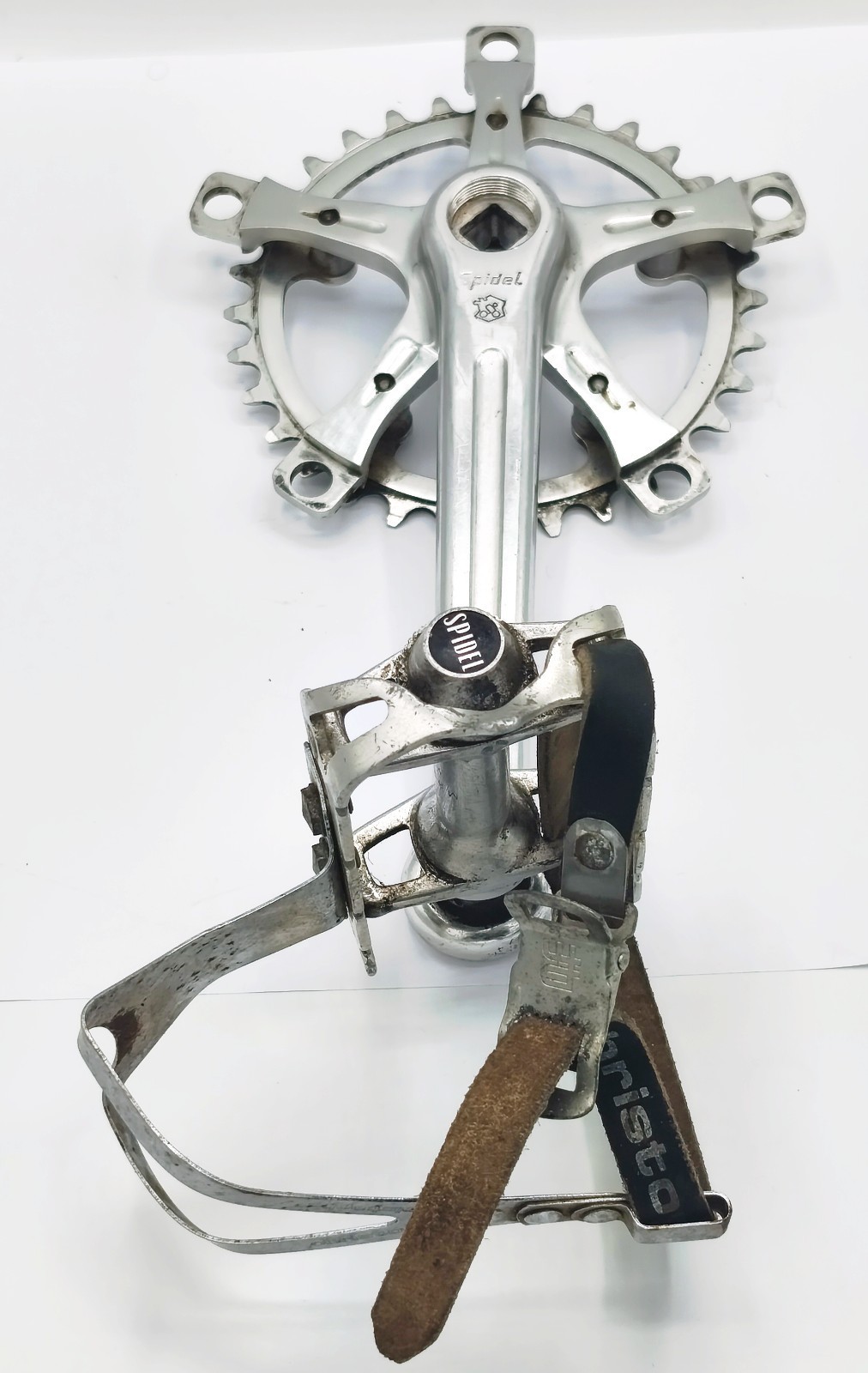Stronglight 106 Spidel Triple Crankset 54 44 32 Vintage Pedals Christophe Bike