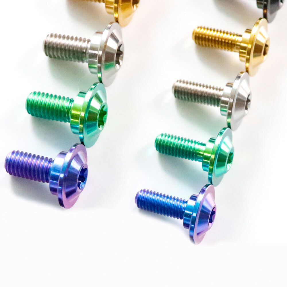 Titanium Steps Screws M5×14mm M6×15mm Internal Torx Flying saucer head Bolts