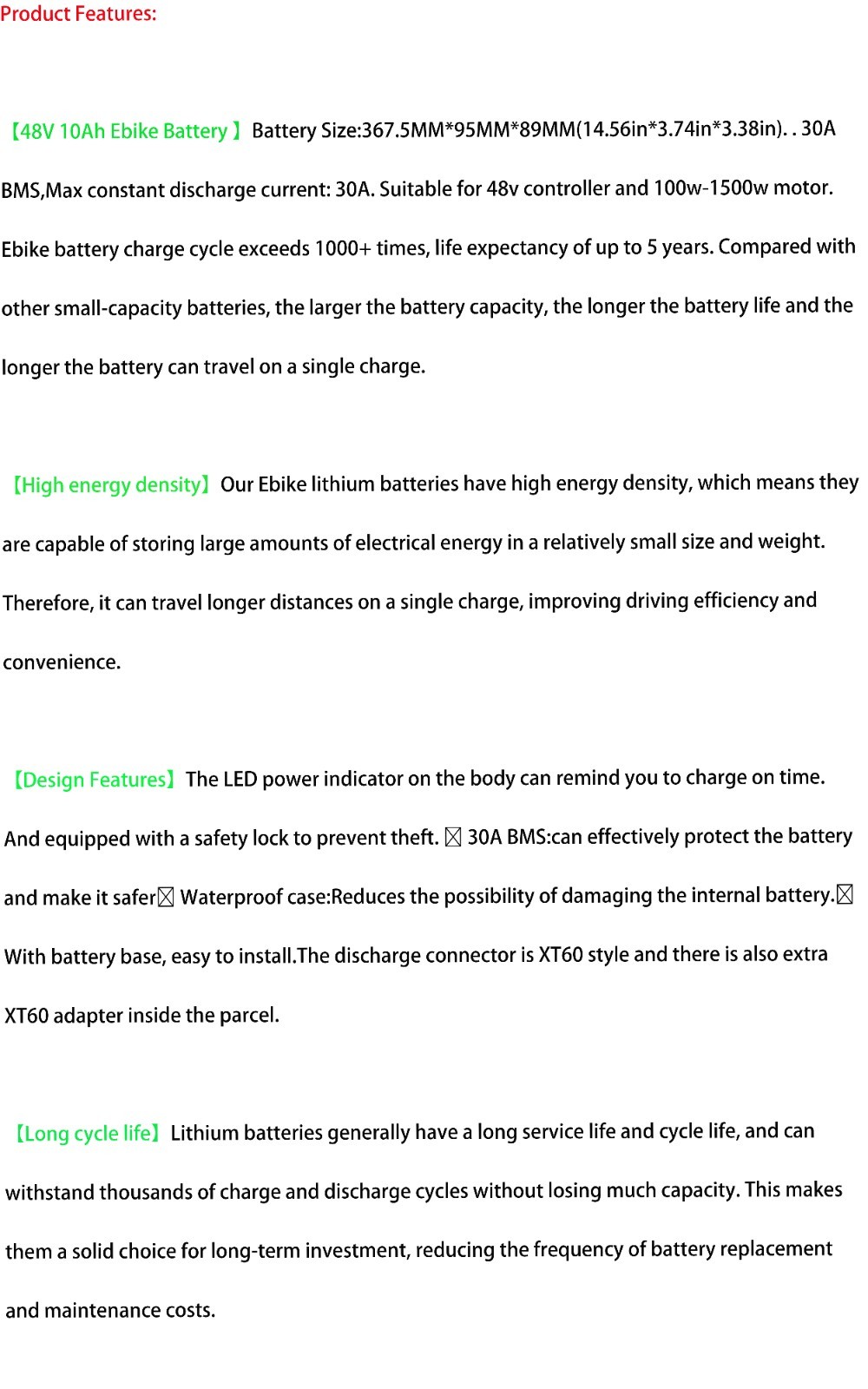 48V Hailong Lithium Ebike Battery 48V Electric Bike Battery 5-Pin Base 30A BMS