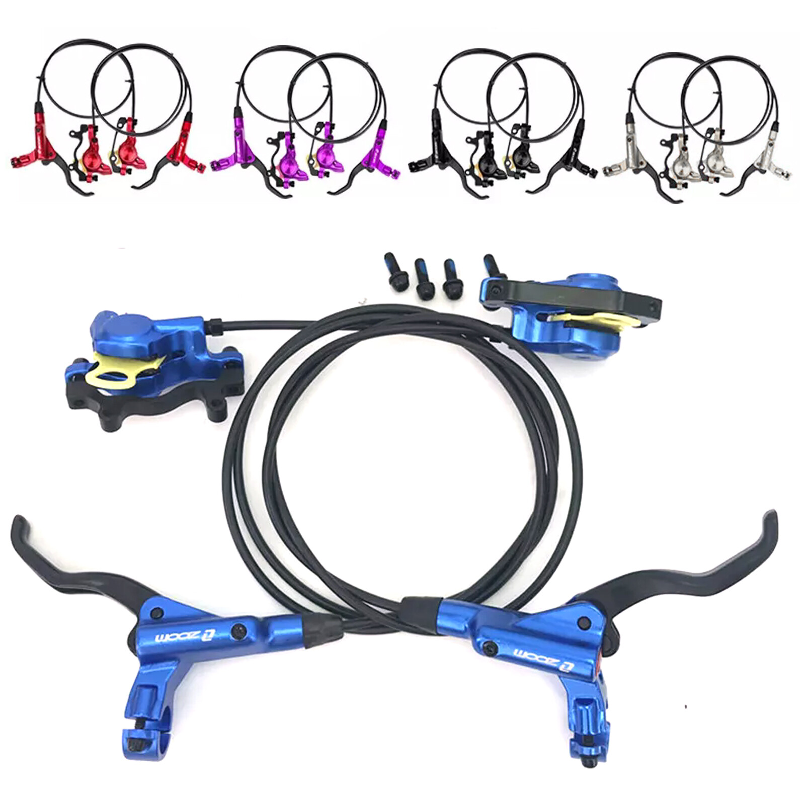 ZOOM HB-875 Hydraulic Disc Brake MTB Mountain Bike Brake Front & Rear Set