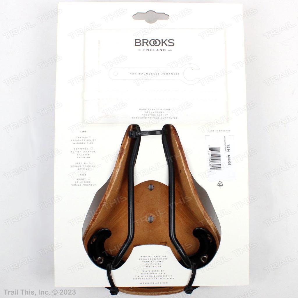 Brooks B17 Narrow – Honey – Classic Leather Bicycle Saddle with Black Rails