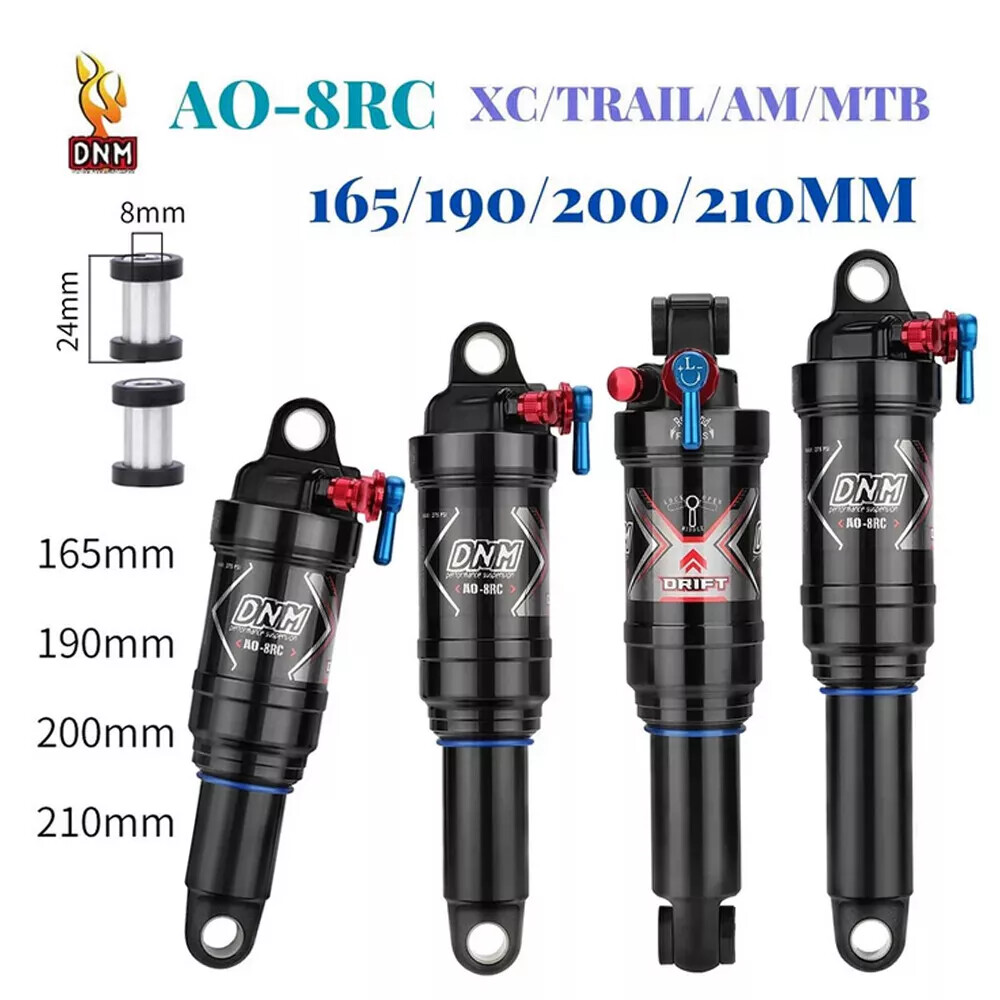 DNM Air Shock Suspension Mountain Bike Bicycle Rear Shock 165-230mm MTB AO-8RC
