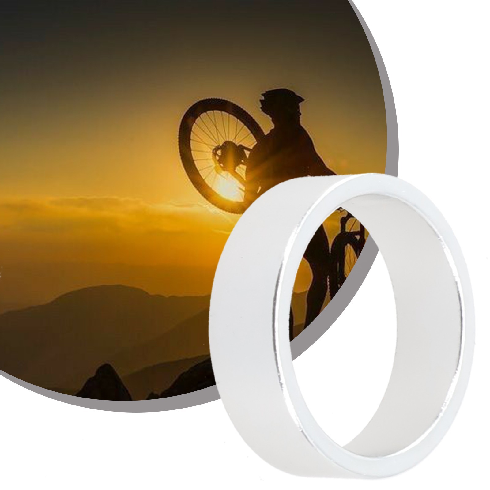 Bike Bowl Group Gasket Aluminum Alloy Front Fork Washer for 286mm Headsets