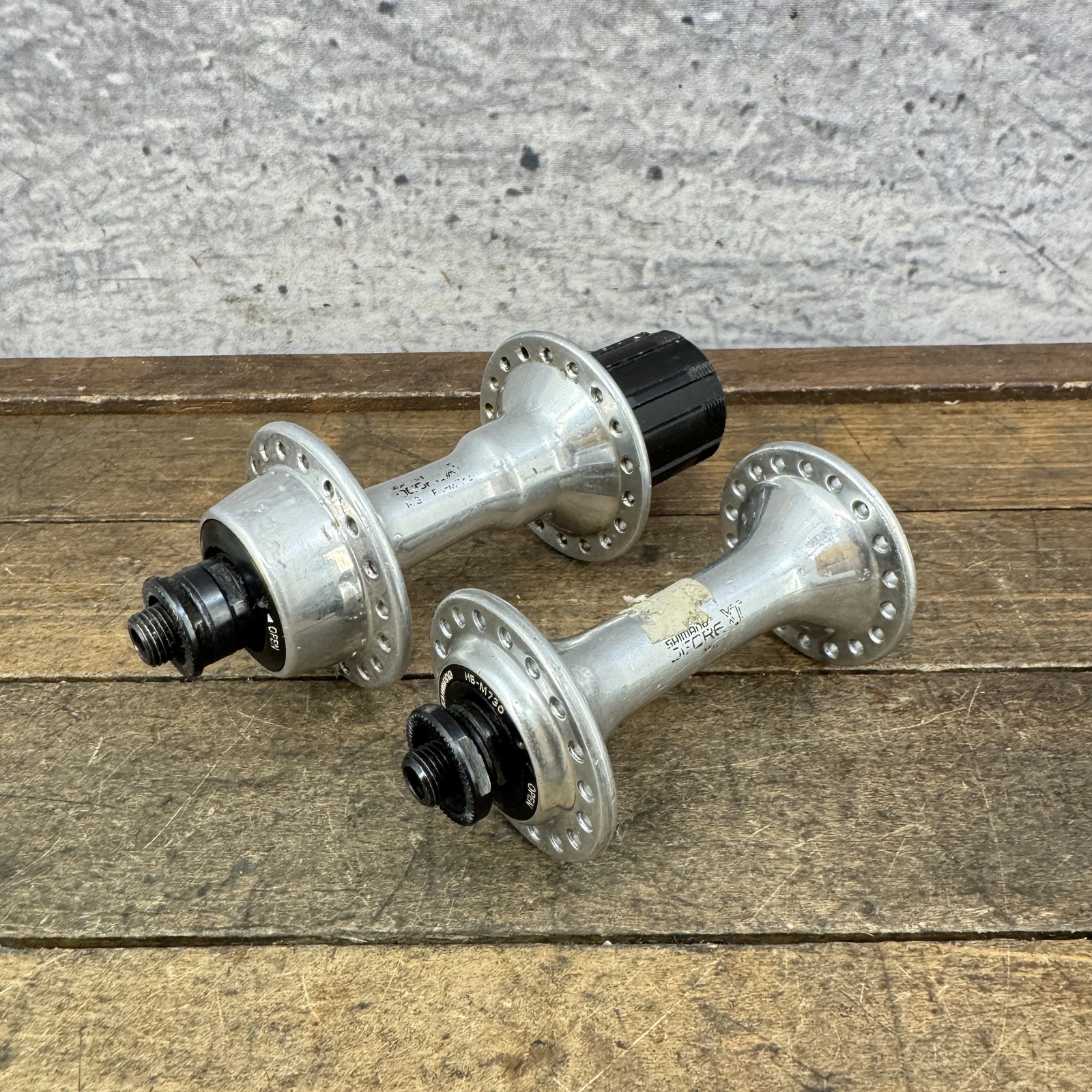 Vintage Shimano Deore XT Hub Set 36H HB-M730 FH-M730 MTB 7s 135mm