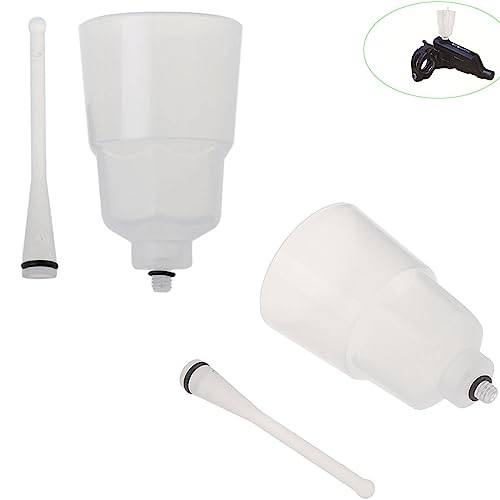 2 Set Bike Brake Bleed Funnel M5 Threaded Spout Mineral Oil Transmission