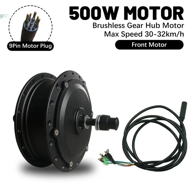 48V 500W -2000W High Speed Ebikes Bruthless Gear Rear Front Powerful Hub Motor